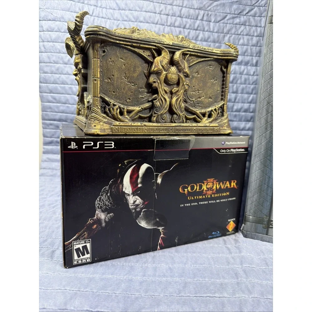 Bundle God of War Pandora's Box + Ragnarök Collector Edition Mjölnir PS3 PS5 CIB